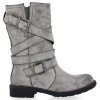 dámske členkové topánky Crystal Shoes šedá 1050